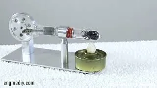 Thumbnail: ( MINI SANDERS ) WITH GASOLINE ENGIN, 4 stroke and world's simplest heat engine!