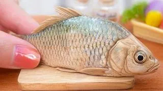 Thumbnail: 🐳 Fishing and Make Steamed Fish Thai Style At Cute Miniature Kitchen | Mini Yummy DIY