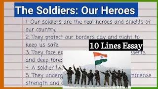 Thumbnail: The Soldiers Essay| 10 Lines On Soldiers | Soldiers Essay| Our Soldiers Essay | Soldiers Life Essay
