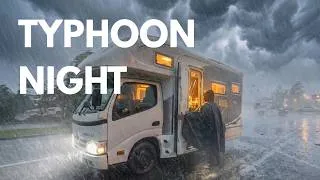 Thumbnail: Stormy Campervan Night in Japan | Staying Safe During a Typhoon