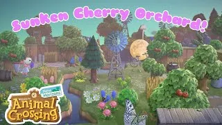 Thumbnail: Sunken Cherry Orchard for Norma and Maggie! Fairy-Farmcore island! //#animalcrossingnewhorizons //