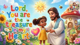 Thumbnail: Kids Bible Songs | Lord, You Are the Treasure in My Heart ❤️ | Christian Songs for Kids & Toddlers