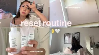 Thumbnail: the ultimate reset routine (getting out of a rut) mini glow up, macbook neo, organizing & planning