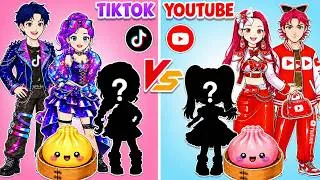 Thumbnail: Social Media Family Glow Up🔥Huntrix & Saja Boys Glow Up Battle | Paper Dolls🥟SQUISHY DUMPLING #3