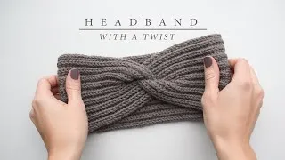 Thumbnail: How to knit a headband with a twist | Knitting tutorial