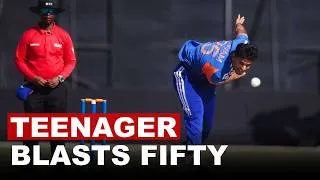 Thumbnail: Teenage Batting Sensation Vaibhav Sooryavanshi Destroys Zimbabwe Attack