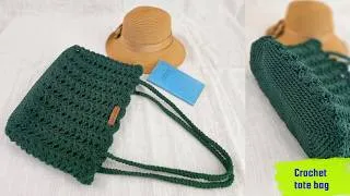 Thumbnail: Crochet Basic Tote Bag Tutorial | Step by Step tutorial