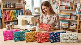 Thumbnail: Idea sewing a so cute 3 compartment wallet 💟 Gift Sewing Ideas