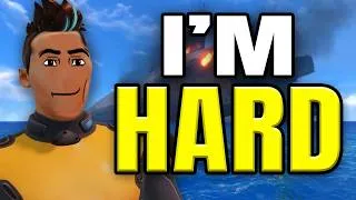Thumbnail: Can I Beat Subnautica While Beating Myself?