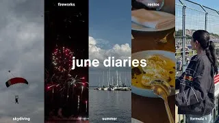 Thumbnail: june diaries | skydiving, f1 weekend & summer moments