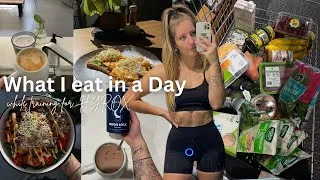 Thumbnail: What I eat in a day WHILE TRAINING FOR HYROX ll DAY on my PLATE ll HYROX Workout ll My Grocery Haul
