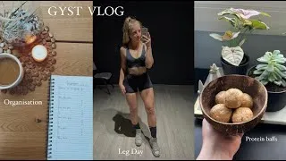 Thumbnail: GYST Vlog ll Choc Mint Matcha PROTEIN BALLS ll LEG Day Workout ll Get re-organised with me 🧚