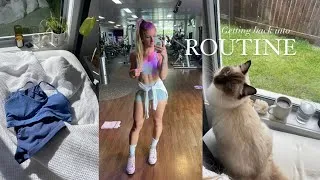 Thumbnail: Getting back into ROUTINE ll CREATING a healthy routine & structure in my LIFE again ll Leg DAY 🦋🌺✨