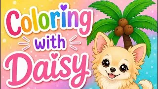 Thumbnail: Summer Palm Tree Coloring ASMR