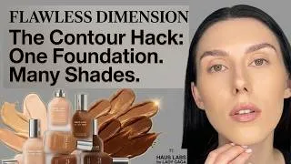 Thumbnail: How To Sculpt Your Face With ONLY Foundation | Haus Labs Shade Gradient Technique