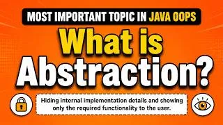 Thumbnail: What is Abstraction in Java? | Abstraction in Java Explained with Example | Java OOPs