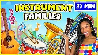 Thumbnail: Music Instrument Families for Kids |Orchestral, Keyboards, Electric | 27 mins | Miss Jessica's World