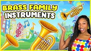 Thumbnail: Brass Instruments for Kids | Instrument Families Classroom Lessons | Miss Jessica’s World