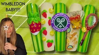 Thumbnail: 🎾 Wimbledon 3D Tennis Nail Art | Fruit Pimms Racket Strawberry | Summer Nails 