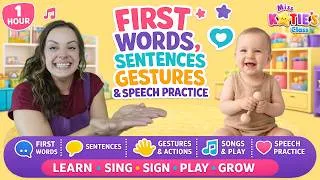 Thumbnail: Learn To Talk with Miss Katie 🗣️ First Words, Sentences, Gestures & Speech Practice (1 Hour)