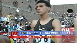 Thumbnail: Hicham El Guerrouj breaks Meeting Record on 1500m - 1997 DN Galan Stockholm (HD)