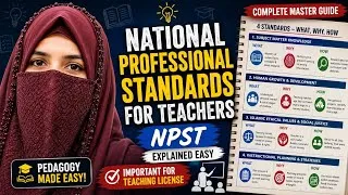 Thumbnail: National Professional Standards for Teachers (NPST) - Part 1 | Pedagogy Exam Preparation