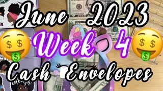 Thumbnail: 🤑STUFFING MY CASH ENVELOPES FOR JUNE 2023 WEEK 4💰52 WEEK SAVINGS CHALLENGE🤑MISSNATURALSHAYBUDGETS