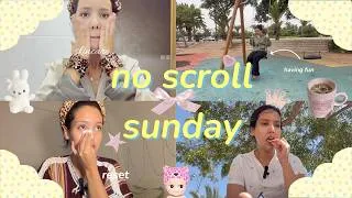 Thumbnail: *realistic* sunday vlog | نهار كامل بلا سكرول 📵😭