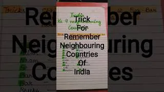 Thumbnail: Neighbouring countries of india#indian#china #nepal #bangladesh #srilanka #bhutan #pakistan#brother