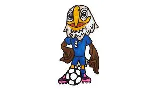 Thumbnail: How to Draw Clutch the Eagle | FIFA Soccer World Cup USA Mascot  | Easy Step-by-Step Tutorial!