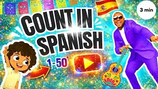 Thumbnail: Learn Spanish |Learning Spanish For Kids | Learn to count to 50 | Nursery Rhymes + Kids Songs