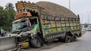 Thumbnail: Heavy Truck Crashed Under Extreme Load | Incredible Emergency Repair