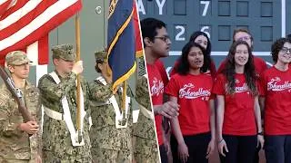 Thumbnail: MIT at Fenway Park: Chorallaries Perform National Anthem, ROTC Presents the Colors