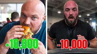 Thumbnail: I Ate and Burned 10,000 Calories in ONE DAY