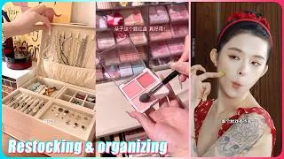 Thumbnail: Mitsuisen ASMR☘️Cleaning, restocking & organizing my messy vanity✨Satisfying skincare asmr🌿537
