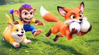 Thumbnail: Brave Dog to the Rescue! 🐶 Shielding Monkey Mit’s Farm from the Egg Thief! 🥚