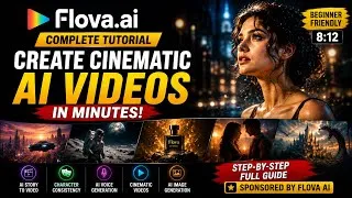 Thumbnail: Flova AI Complete Tutorial | Create Cinematic AI Videos in Minutes (Beginner Guide) #Flovaai