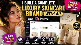 Thumbnail: I Built a Complete Luxury Skincare Brand with Lovart AI (Brand Kit + Video Generator)