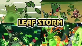 Thumbnail: Evolution of Leaf Storm in Pokémon Games (2006 - 2026)