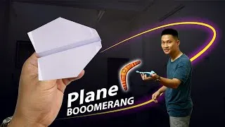 Thumbnail: Folding a boomerang paper plane, Paper airplanes is a 100% effective
