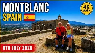 Thumbnail: Walking the Ancient Streets of Montblanc, Spain July 8, 2026  No Commentary Just Music.
