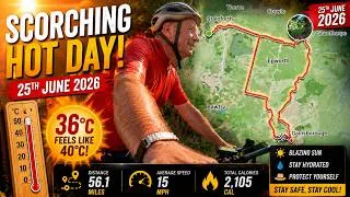 Thumbnail: 🔥 Scorching Hot Ride! 56.1 Miles in 36°C | 25th June 2026