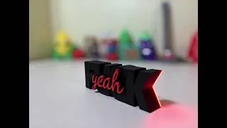 Thumbnail: Customizable F-Word Sign — Bold 3D Printed Desk Decor #Shorts