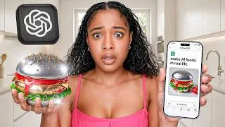 Thumbnail: I Tried Making The MOST VIRAL AI Foods 🤖