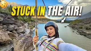 Thumbnail: I Got Stuck Mid-Air While Ziplining 😱 | Crazy Speed Boat Adventure in Skardu 🇵🇰