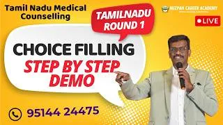 Thumbnail: Tamil Nadu Medical Counselling Choice Filling Step by Step Demo Video | Seat Matrix Released