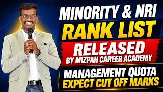Thumbnail: Minority and NRI Rank List Released by Mizpah Career Academy | Management Quota Expect Cut Off Marks