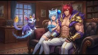 Thumbnail: Rory and Sett adopt a cat: Yuumi (Rory x Sett)