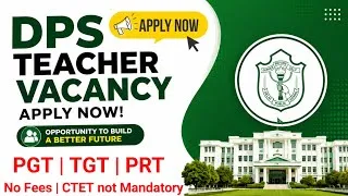Thumbnail: Delhi Public School Recruitment 2026 #dpsvacancy #pgtjob #tgtjobs #prtjobs #teacherjobs 