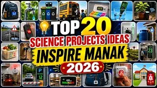Thumbnail: Top 20 Science Project Ideas for INSPIRE MANAK Award 2026 #inspireprojectideas #scienceproject 